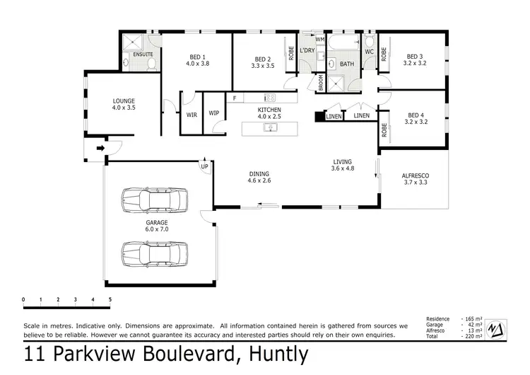 Floorplan of Homely house listing, 11 Parkview Boulevard, Huntly VIC 3551