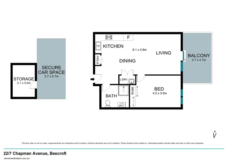 Floorplan of Homely apartment listing, 22/7 Chapman Avenue, Beecroft NSW 2119
