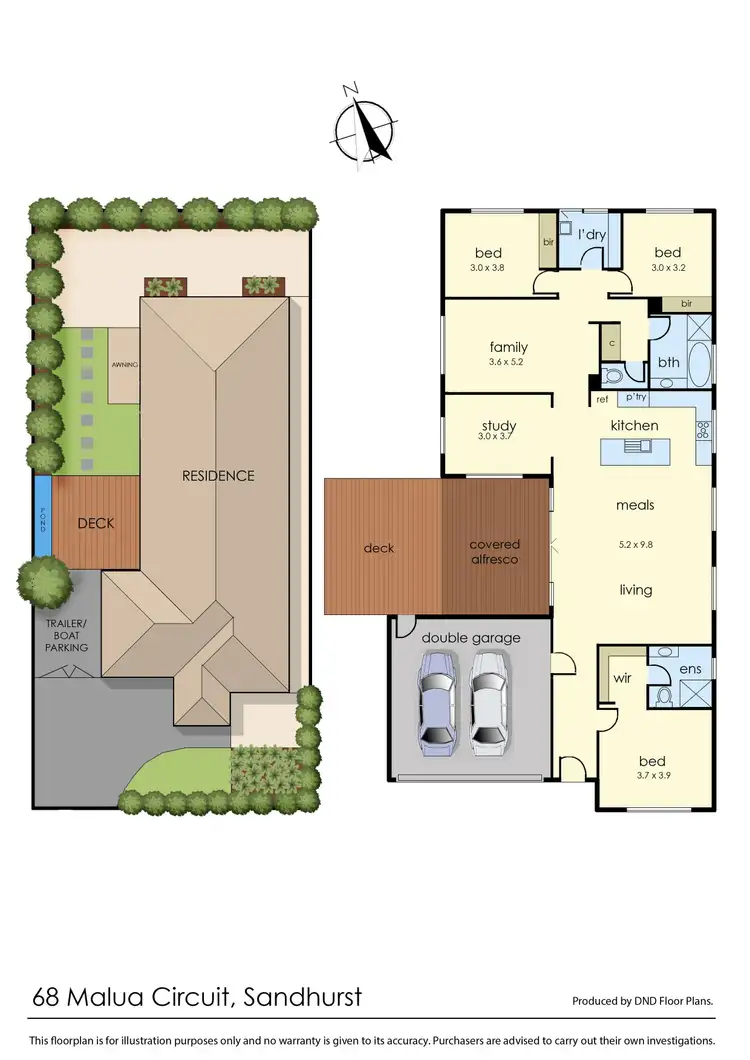 Floorplan of Homely house listing, 68 Malua Circuit, Sandhurst VIC 3977