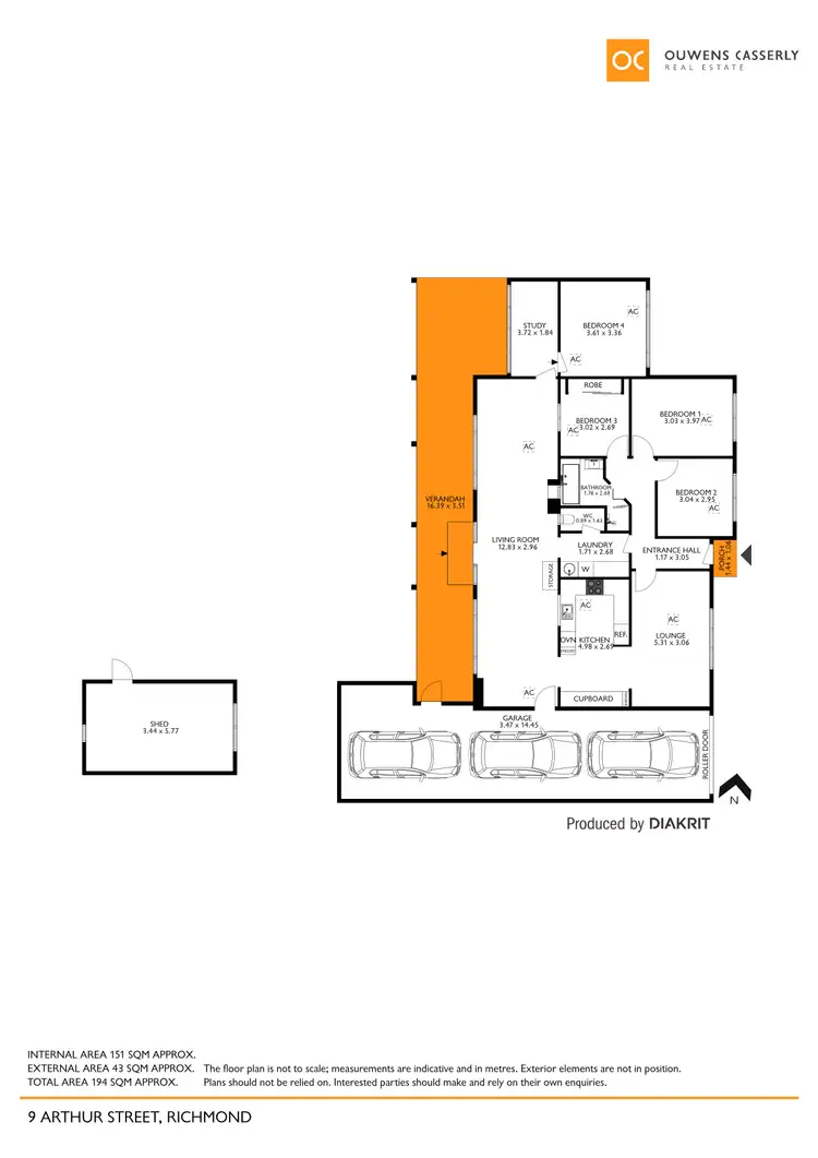 Floorplan of Homely house listing, 9 Arthur Street, Richmond SA 5033