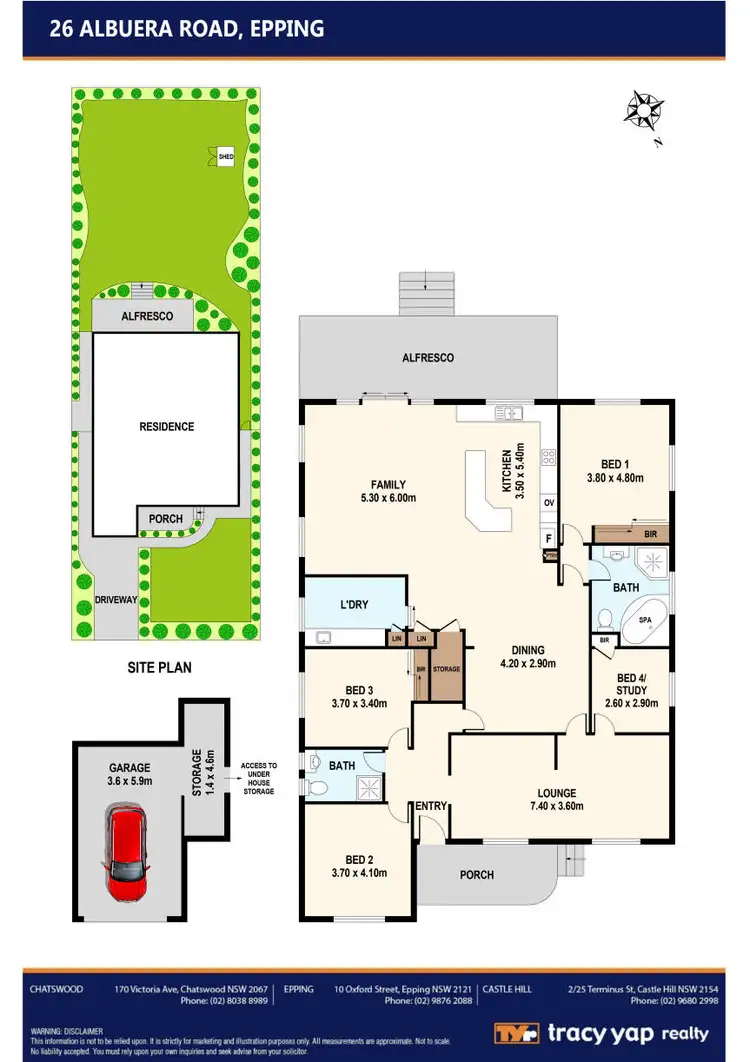 Floorplan of Homely house listing, 26 Albuera Road, Epping NSW 2121