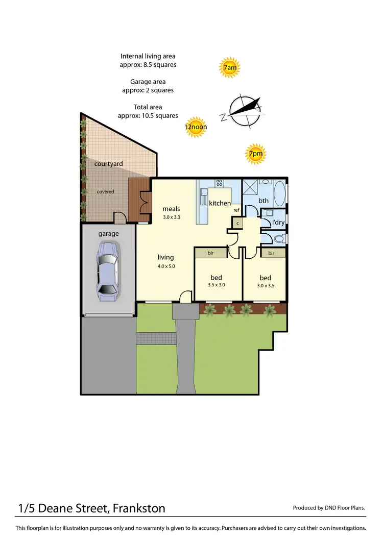 Floorplan of Homely unit listing, 1/5 Deane Street, Frankston VIC 3199