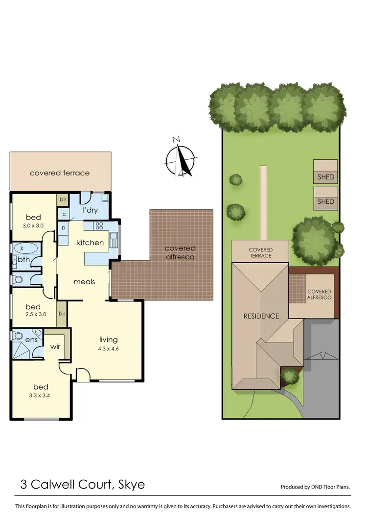 Floorplan of Homely house listing, 3 Calwell Court, Skye VIC 3977