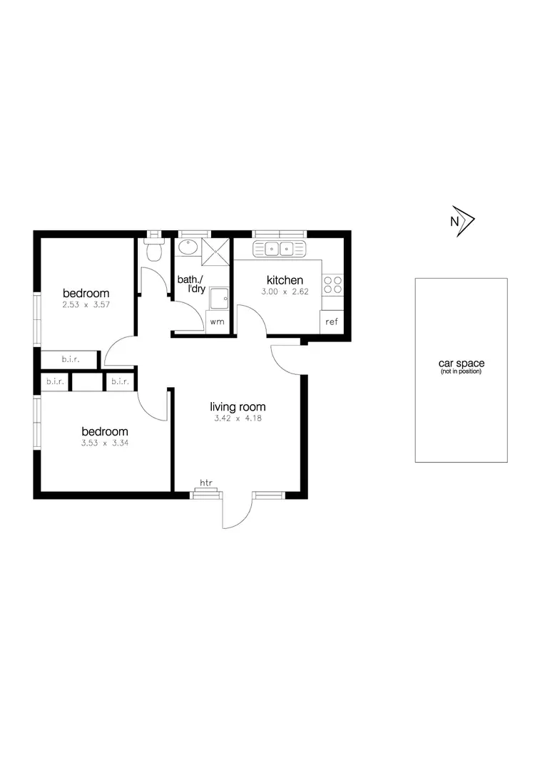 Floorplan of Homely apartment listing, 1/68 Kororoit Creek Road, Williamstown VIC 3016