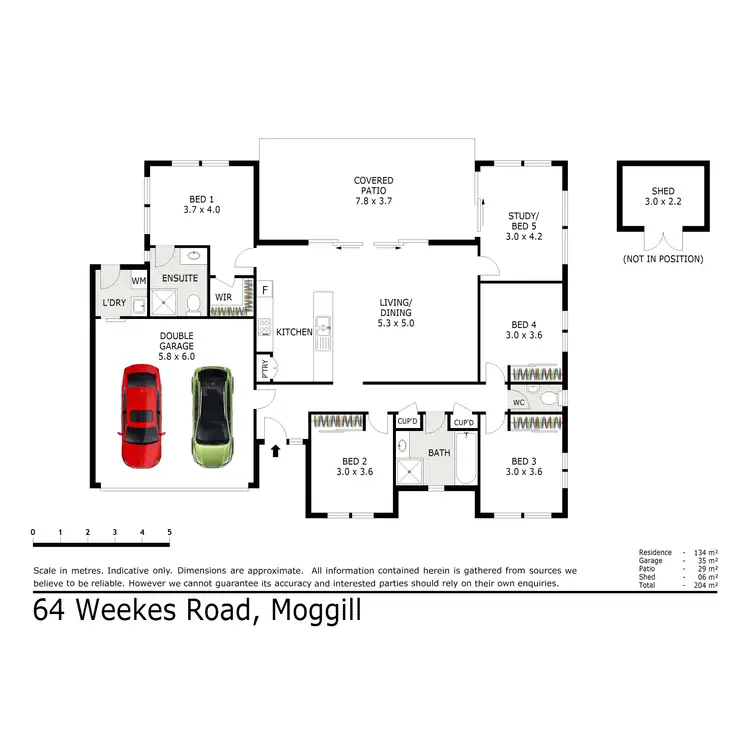Floorplan of Homely house listing, 64 Weekes Road, Moggill QLD 4070