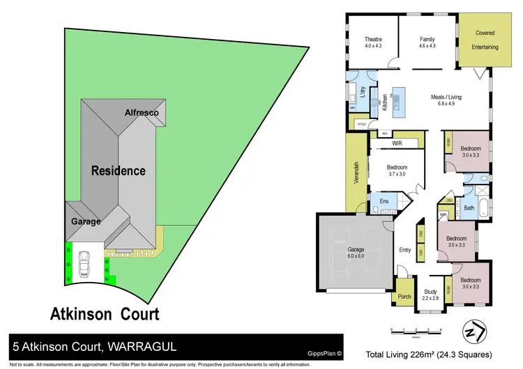 Floorplan of Homely house listing, 5 Atkinson Court, Warragul VIC 3820