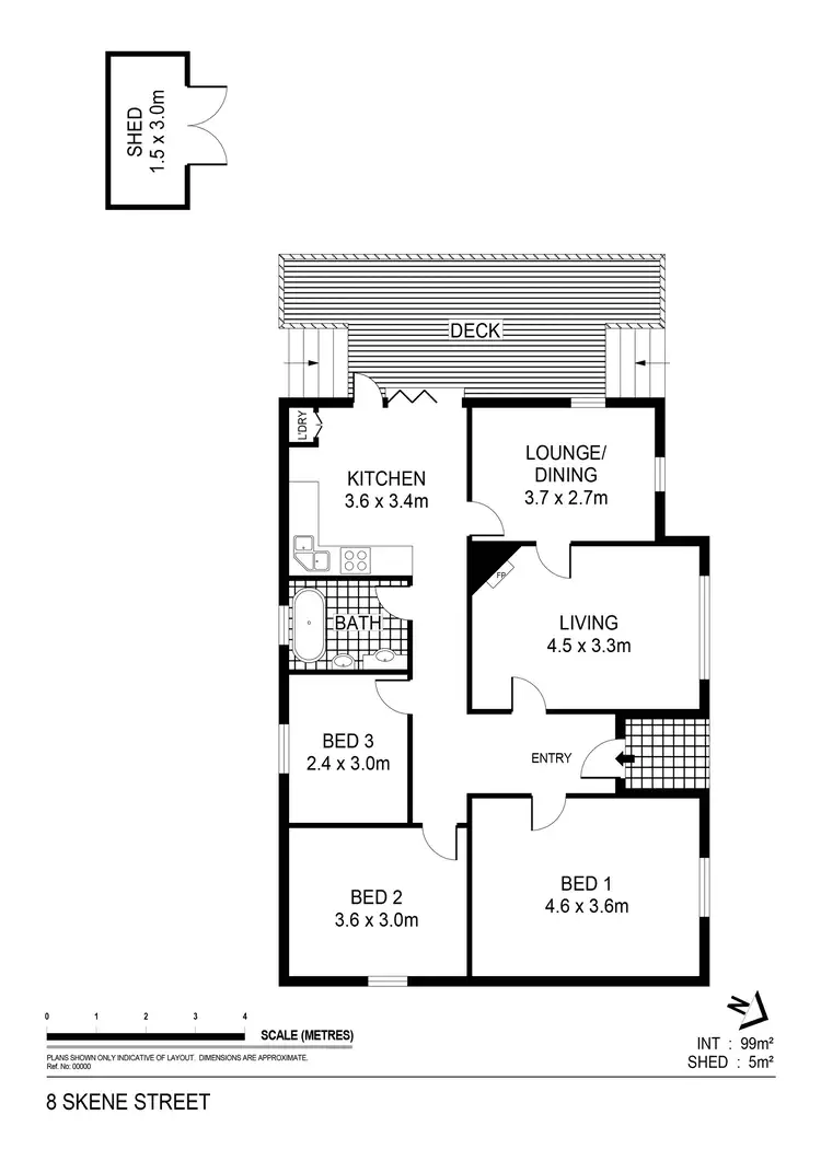 Floorplan of Homely house listing, 8 Skene Street, Kennington VIC 3550