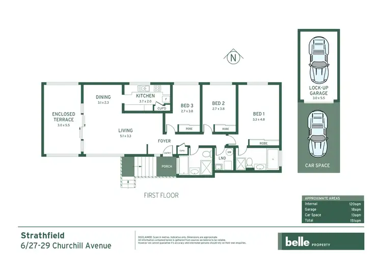 Floorplan of Homely apartment listing, 6/27-29 Churchill Avenue, Strathfield NSW 2135