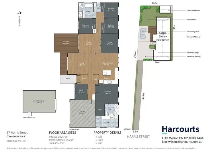 Floorplan of Homely house listing, 87 Harris Street, Cameron Park NSW 2285