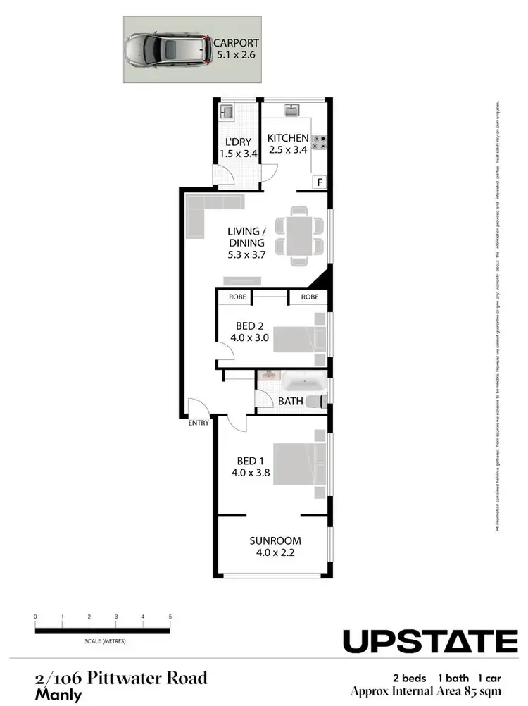 Floorplan of Homely unit listing, 2/106 Pittwater Road, Manly NSW 2095