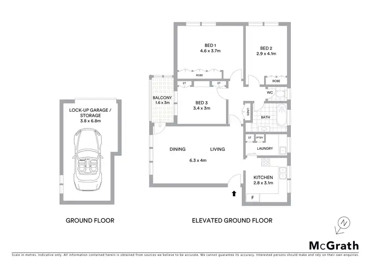 Floorplan of Homely apartment listing, 2/100 Railway Parade, Mortdale NSW 2223