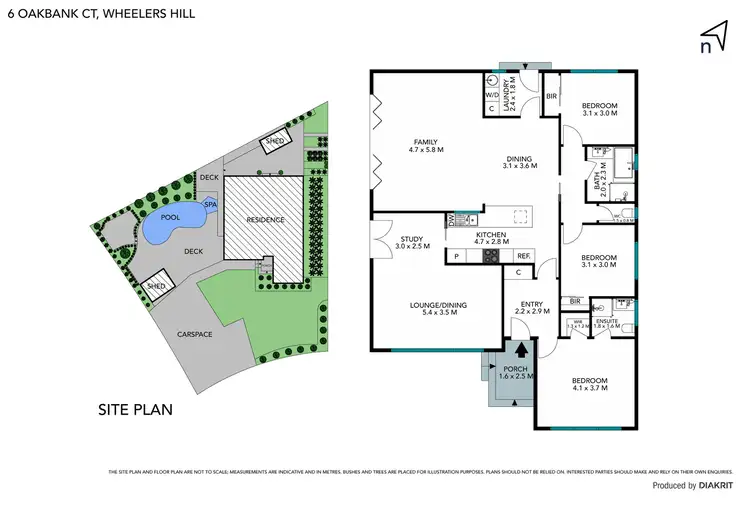 Floorplan of Homely house listing, 6 Oakbank Court, Wheelers Hill VIC 3150