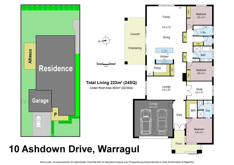 Floorplan of Homely house listing, 10 Ashdown Drive, Warragul VIC 3820