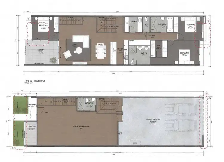 Floorplan of Homely townhouse listing, 5 Push Pea Way, Cranbourne West VIC 3977