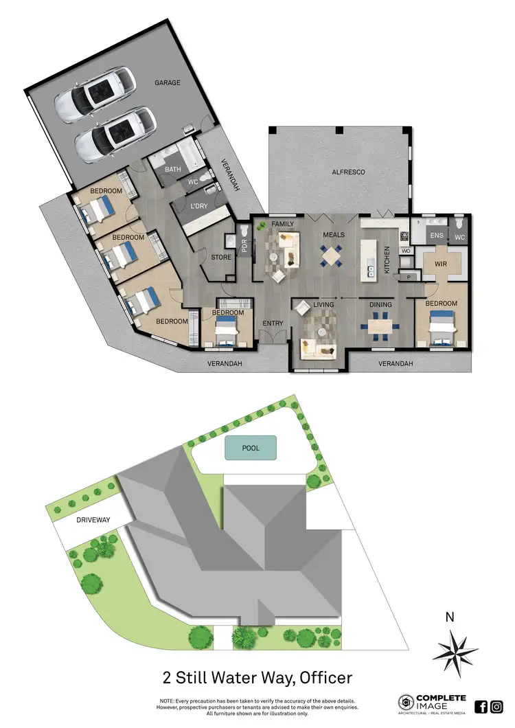 Floorplan of Homely house listing, 2 Still Water Way, Officer VIC 3809