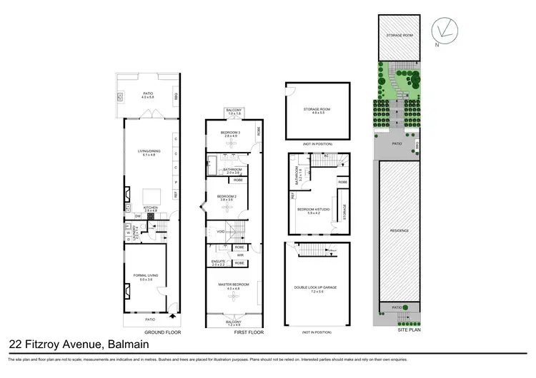 Floorplan of Homely house listing, 22 Fitzroy Avenue, Balmain NSW 2041
