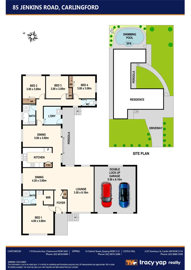 Floorplan of Homely house listing, 85 Jenkins Road, Carlingford NSW 2118