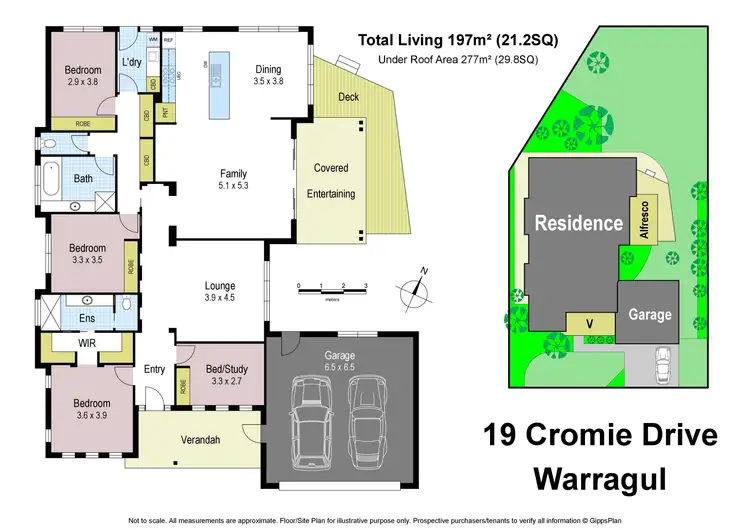 Floorplan of Homely house listing, 19 Cromie Drive, Warragul VIC 3820