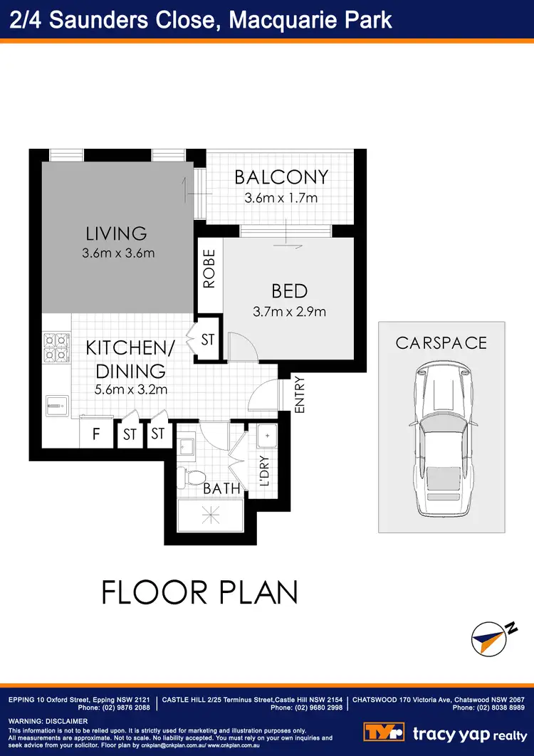 Floorplan of Homely apartment listing, 2/4 Saunders Close, Macquarie Park NSW 2113