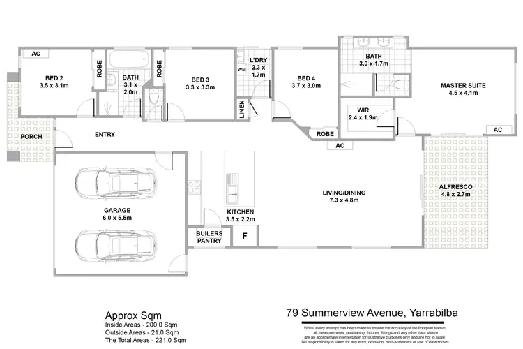 Floorplan of Homely house listing, 79 Summerview Avenue, Yarrabilba QLD 4207