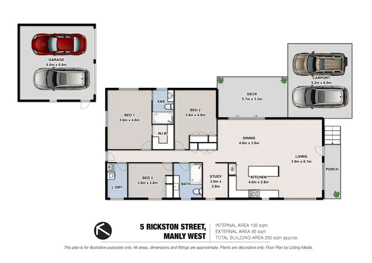Floorplan of Homely house listing, 5 Rickston Street, Manly West QLD 4179