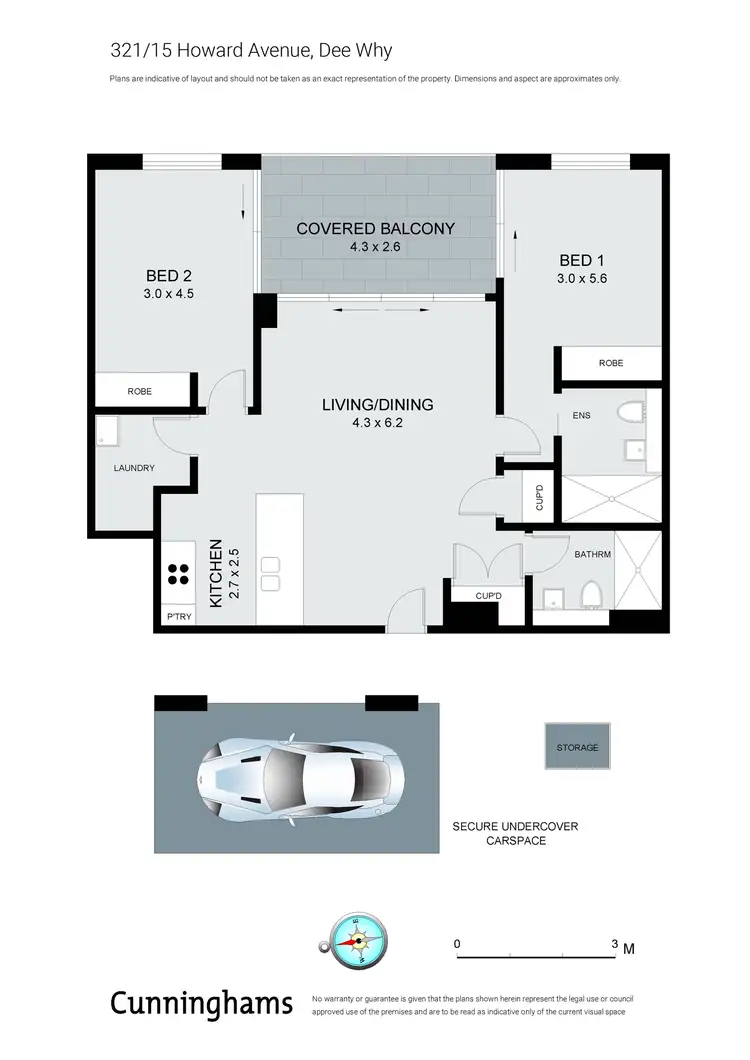 Floorplan of Homely apartment listing, 321/15 Howard Avenue, Dee Why NSW 2099