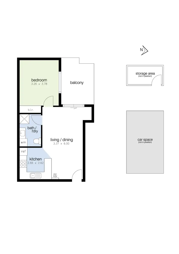 Floorplan of Homely unit listing, 6/499 Geelong Road, Yarraville VIC 3013