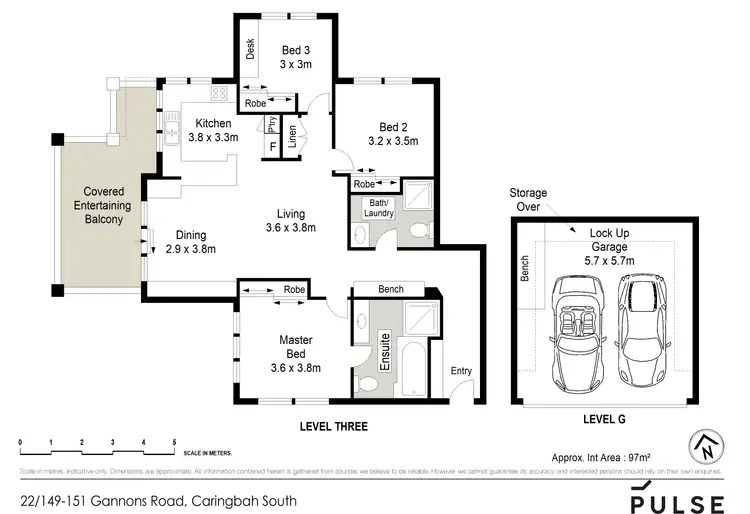 Floorplan of Homely apartment listing, 22/149 Gannons Road, Caringbah South NSW 2229