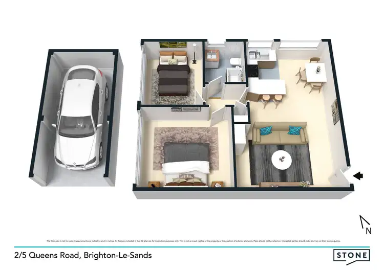 Floorplan of Homely unit listing, 2/5 Queens Road, Brighton-le-sands NSW 2216