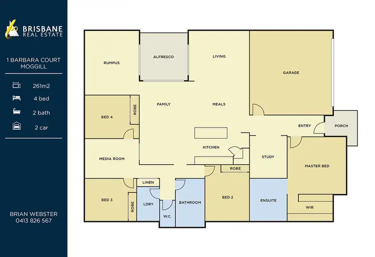 Floorplan of Homely house listing, 1 Barbara Court, Moggill QLD 4070