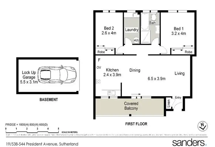 Floorplan of Homely apartment listing, 19/538-544 President Avenue, Sutherland NSW 2232
