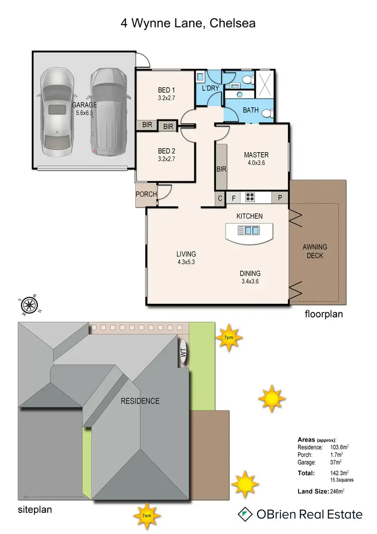 Floorplan of Homely house listing, 4 Wynne Lane, Chelsea VIC 3196
