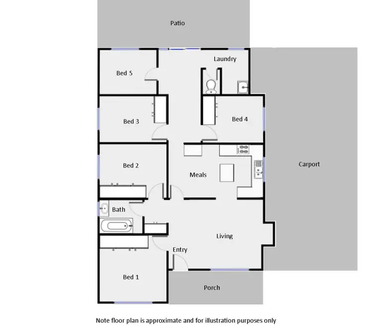 Floorplan of Homely house listing, 61 Hector Street, Mildura VIC 3500