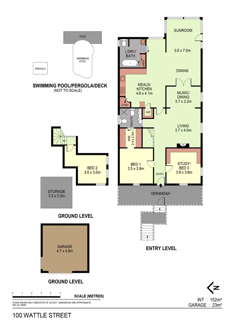 Floorplan of Homely house listing, 100 Wattle Street, Bendigo VIC 3550