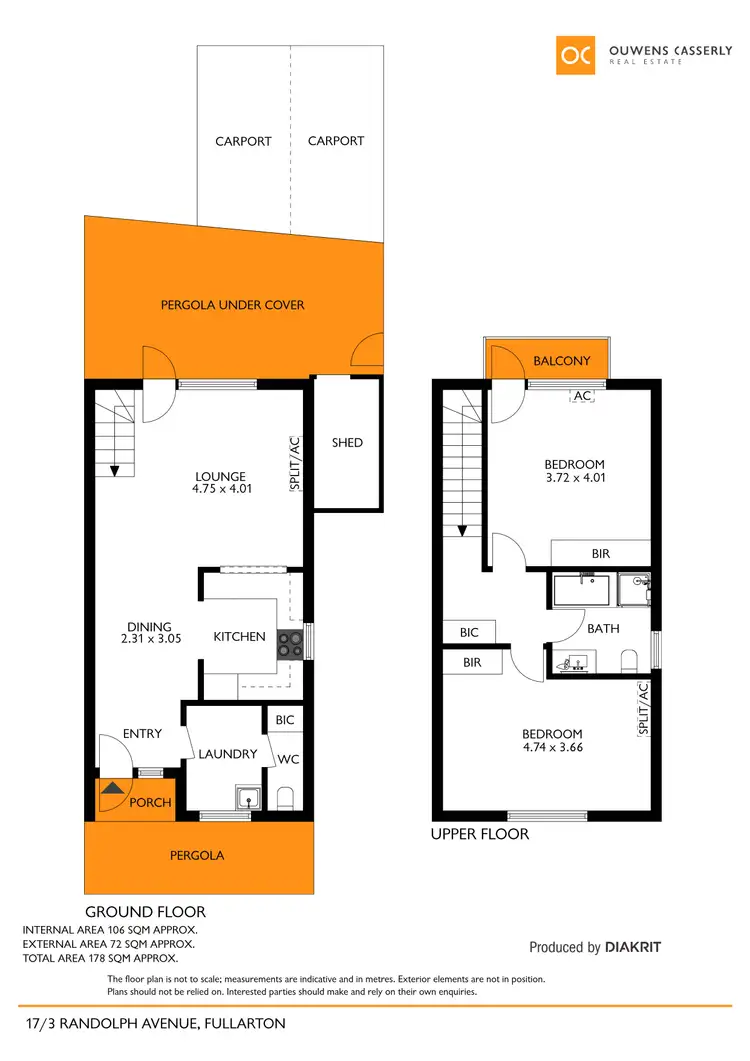 Floorplan of Homely townhouse listing, 17/3 Randolph Avenue, Fullarton SA 5063