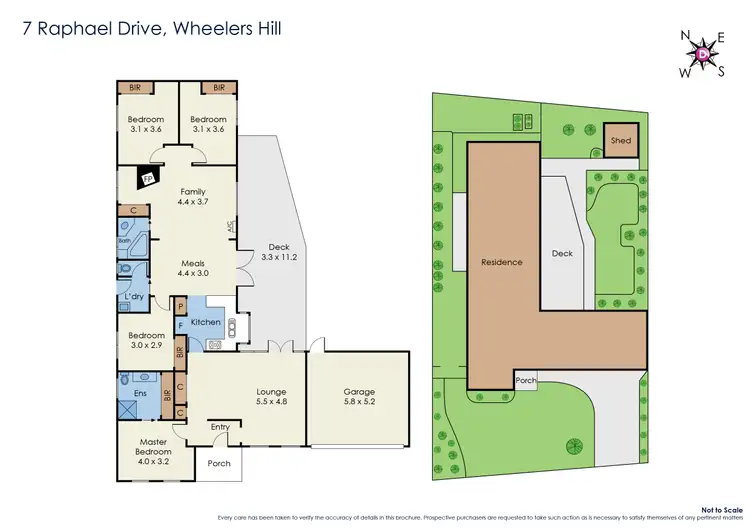 Floorplan of Homely house listing, 7 Raphael Drive, Wheelers Hill VIC 3150