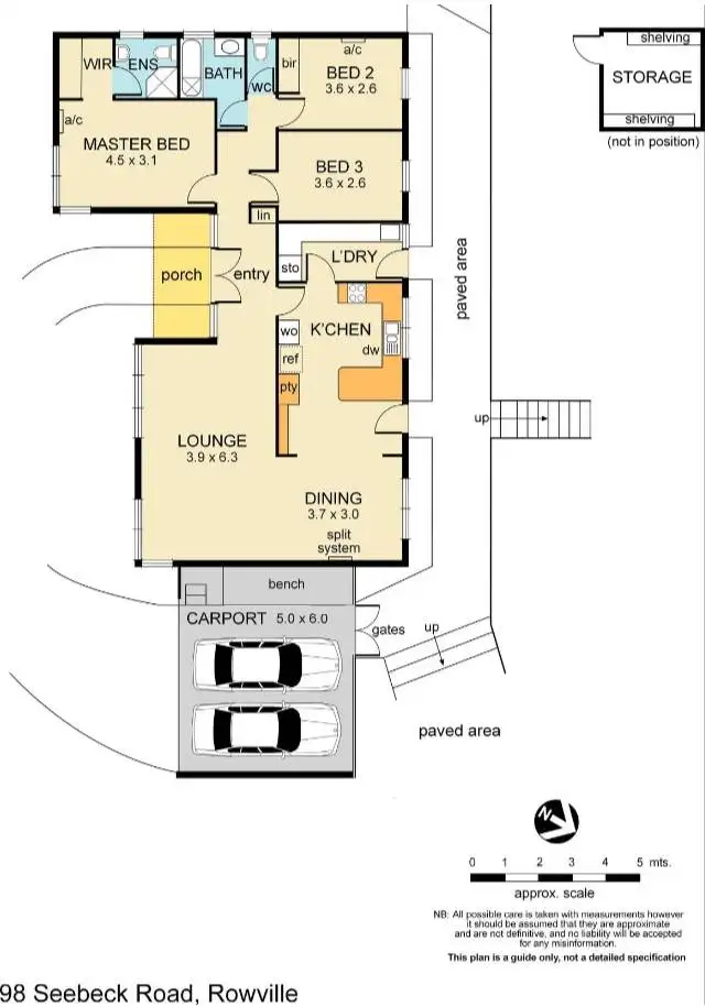 Floorplan of Homely house listing, 98 Seebeck Road, Rowville VIC 3178