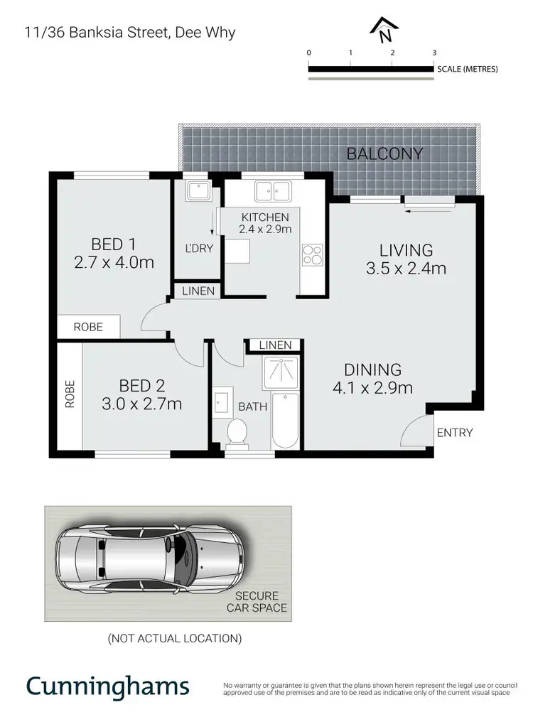 Floorplan of Homely unit listing, 11/36 Banksia Street, Dee Why NSW 2099
