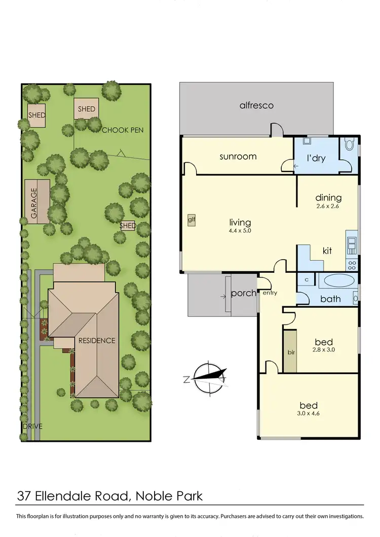 Floorplan of Homely house listing, 37 Ellendale Road, Noble Park VIC 3174