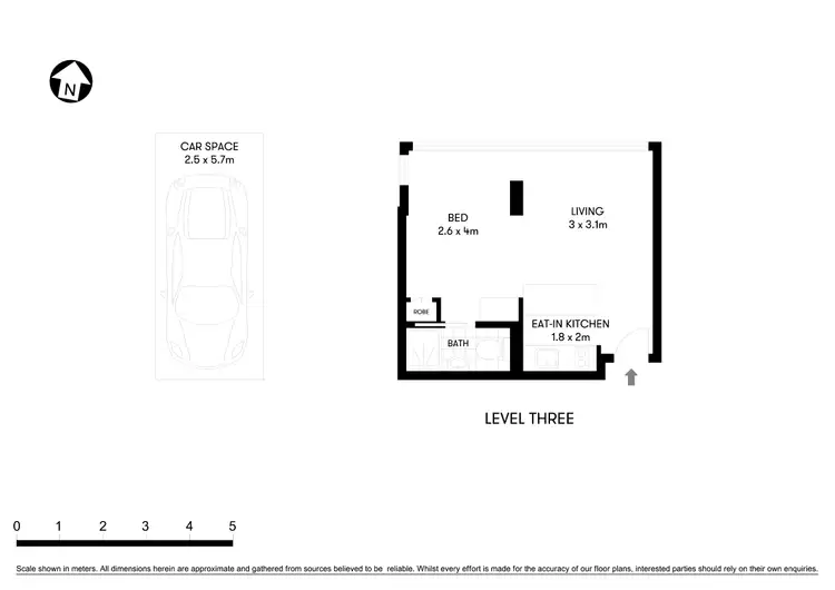 Floorplan of Homely studio listing, 31/143 Kurraba Road, Neutral Bay NSW 2089