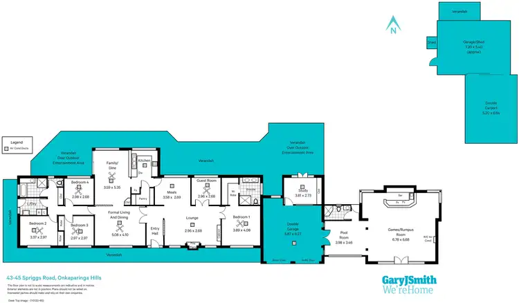 Floorplan of Homely house listing, 43-45 Spriggs Road, Onkaparinga Hills SA 5163