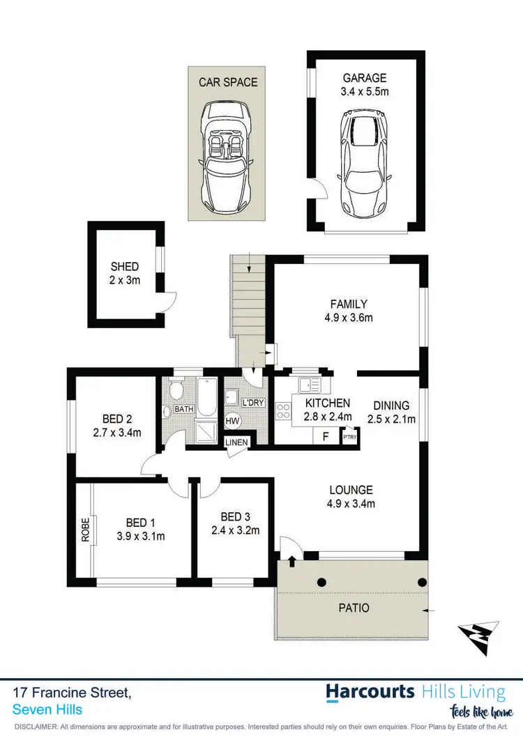 Floorplan of Homely house listing, 17 Francine Street, Seven Hills NSW 2147