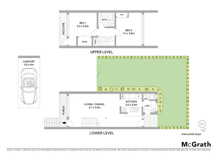 Floorplan of Homely unit listing, 1/1 Ingold Avenue, Mollymook NSW 2539