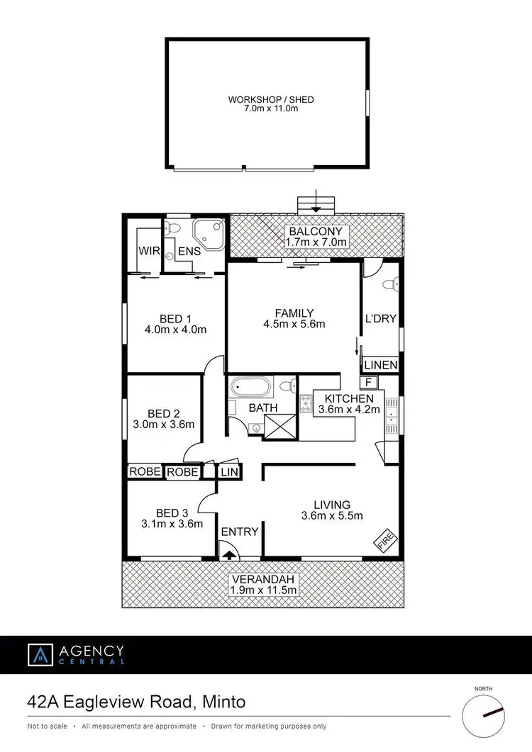 Floorplan of Homely house listing, 42 Eagleview Road, Minto NSW 2566