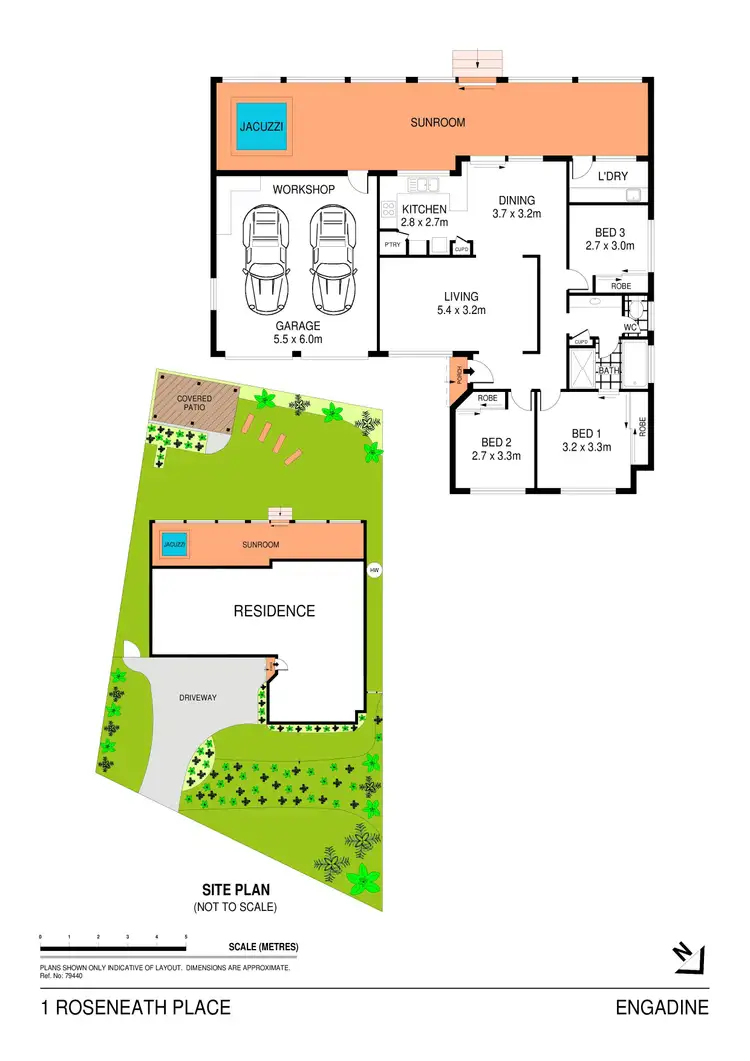 Floorplan of Homely house listing, 1 Roseneath Place, Engadine NSW 2233