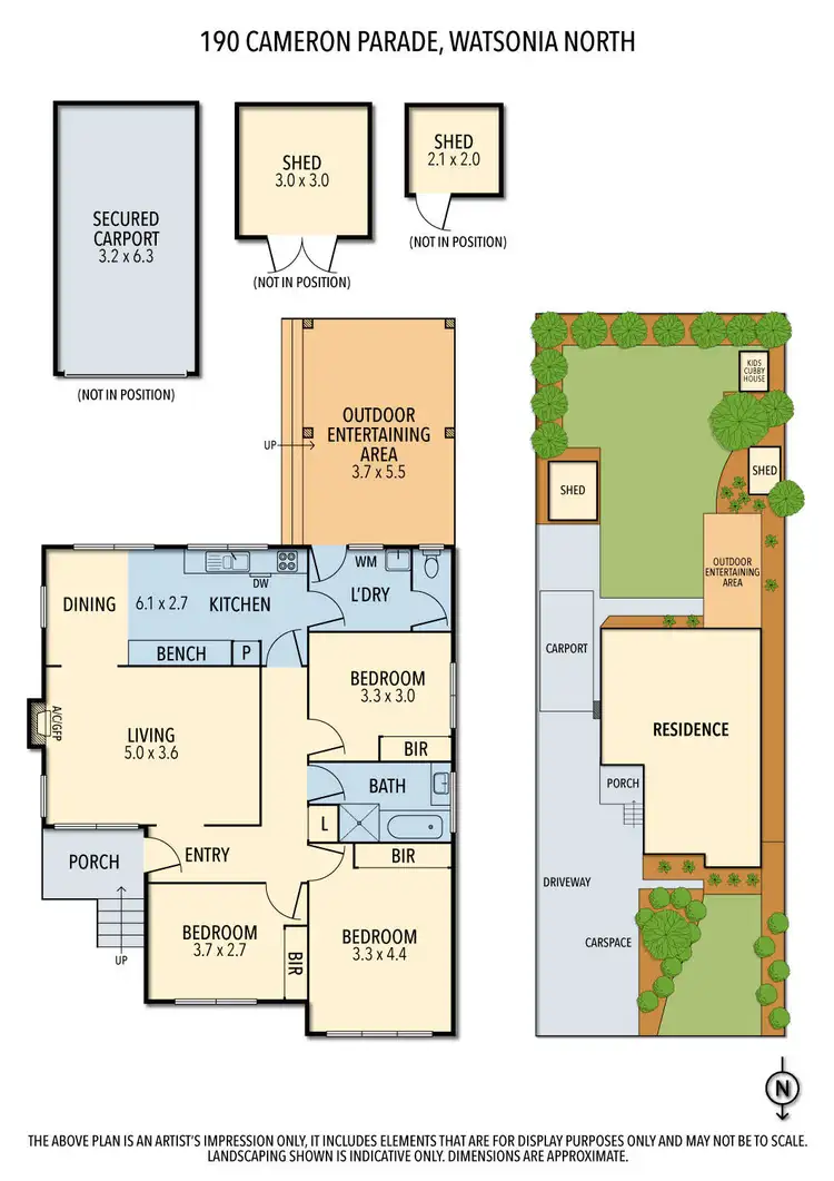 Floorplan of Homely house listing, 190 Cameron Parade, Watsonia North VIC 3087