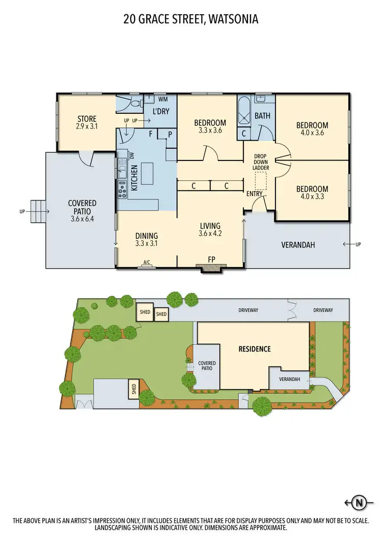 Floorplan of Homely house listing, 20 Grace Street, Watsonia VIC 3087