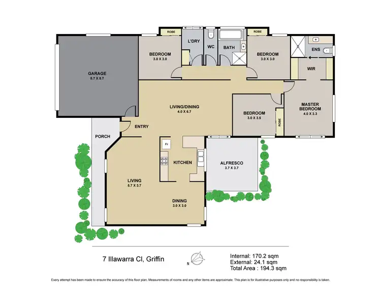 Floorplan of Homely house listing, 7 Illawarra Close, Griffin QLD 4503