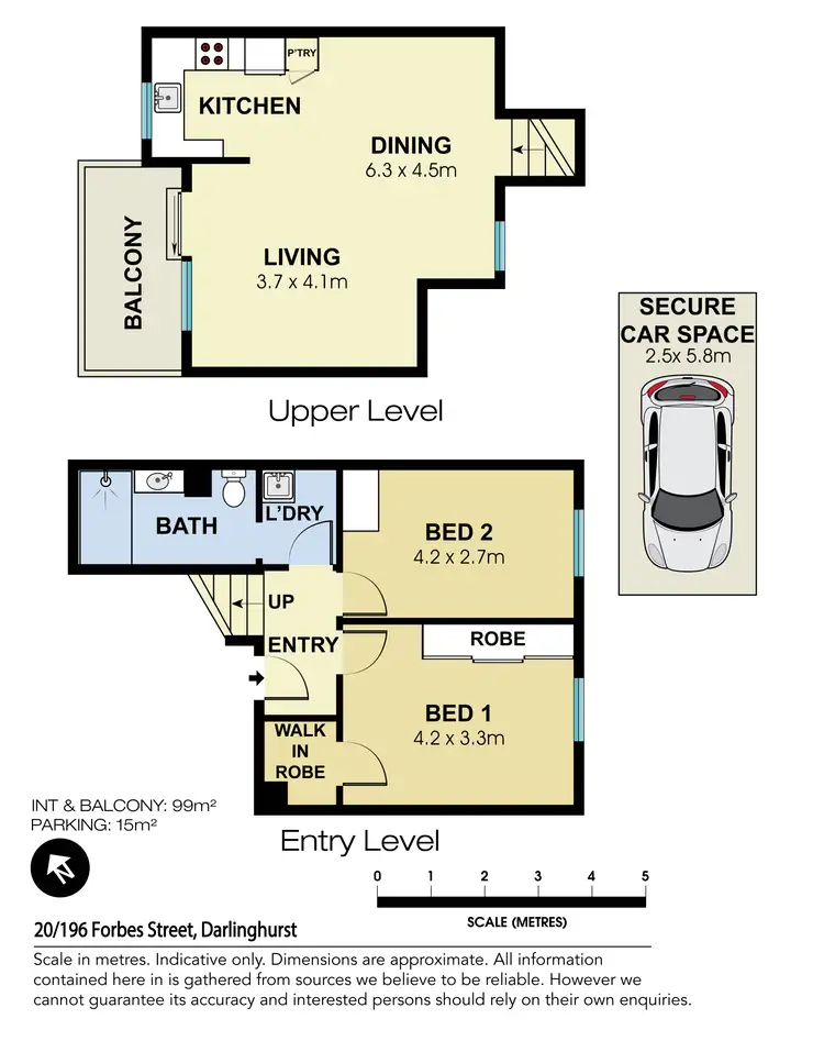 Floorplan of Homely apartment listing, 20/196 Forbes Street, Darlinghurst NSW 2010