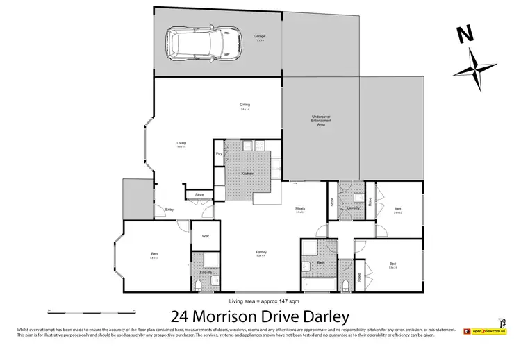 Floorplan of Homely house listing, 24 Morrison Drive, Darley VIC 3340